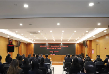 以案為鑒，警醒前行——貴州陽光產(chǎn)權(quán)交易所黨委組織召開2024年警示教育大會