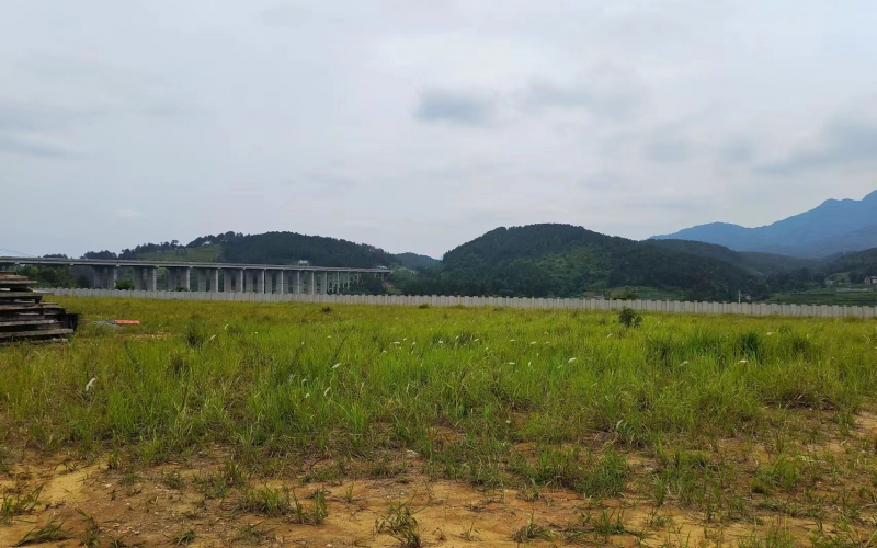 王司收費站站房背后閑置土地